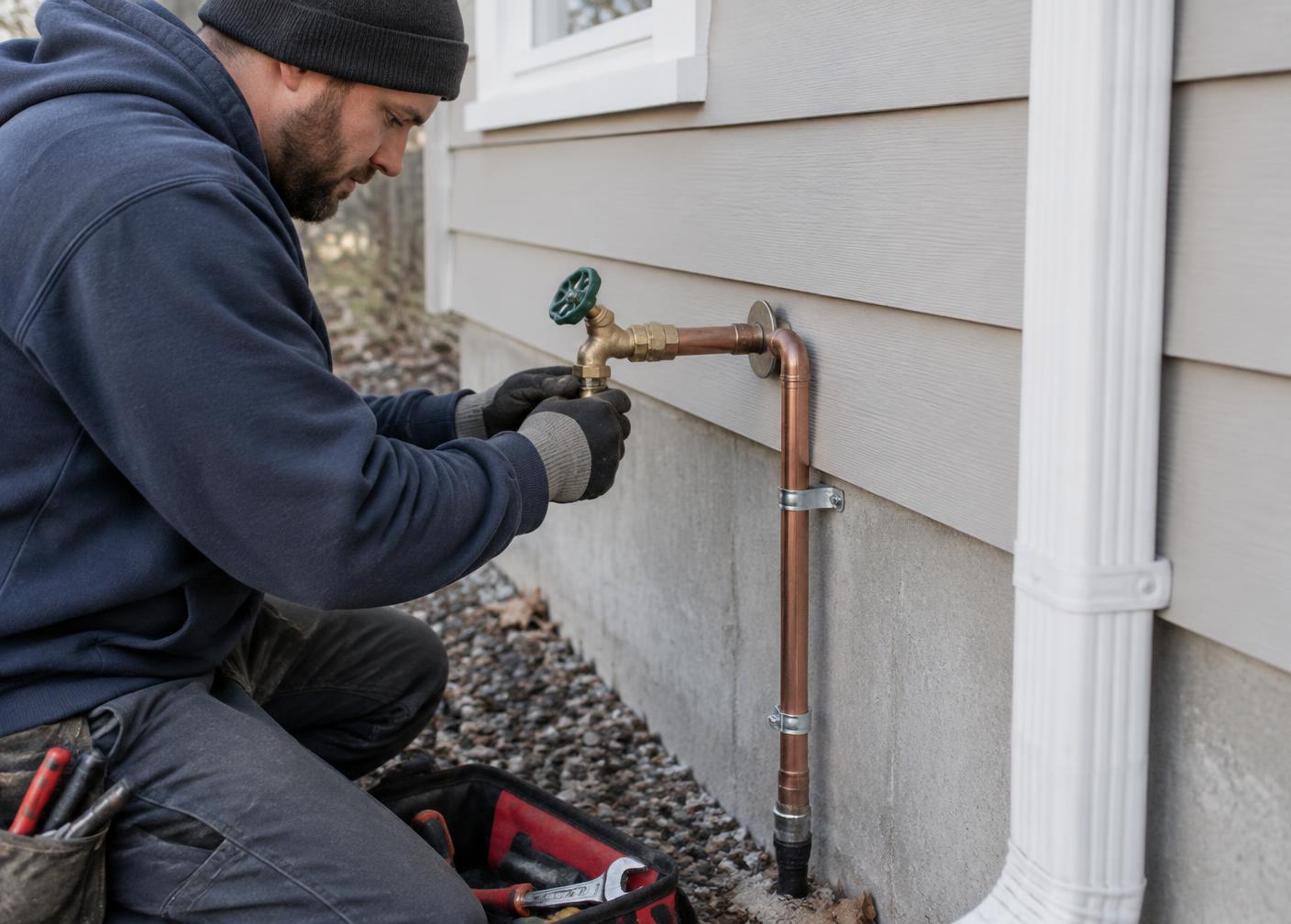 Outdoor utility connection