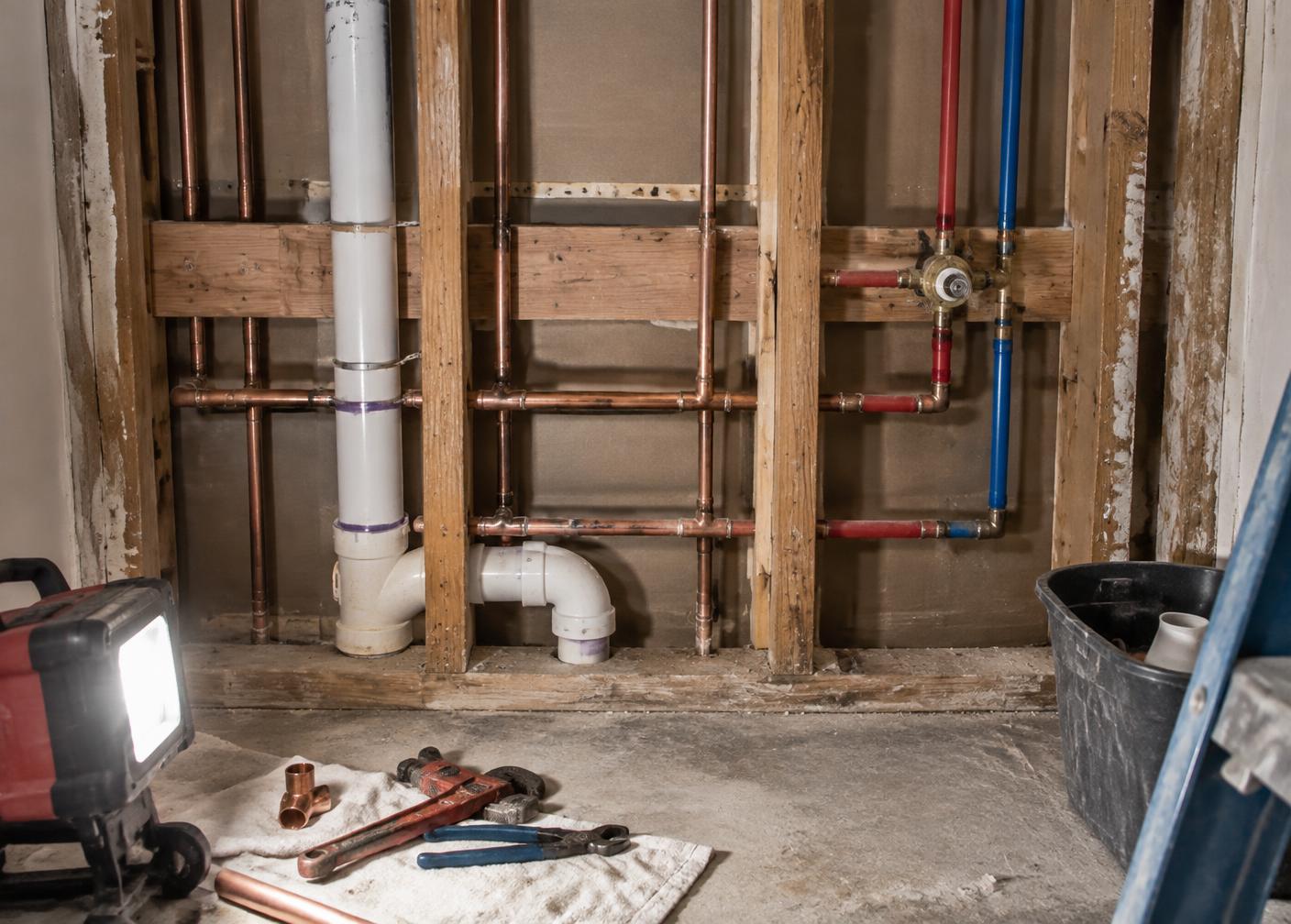 In-wall pipe repair